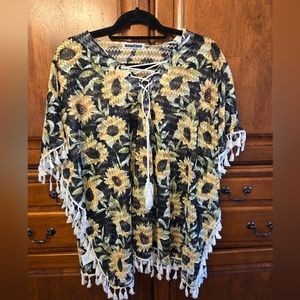 Sunflower swim cover-up  by Sunsations